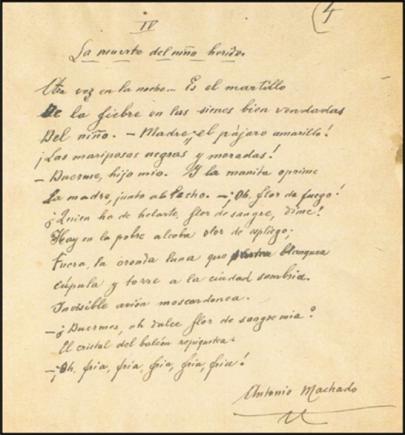  Perfil grafológico de Antonio Machado