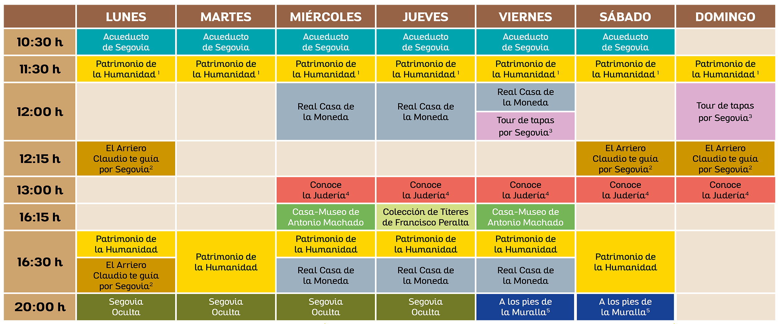 Cartel Conoce Segovia