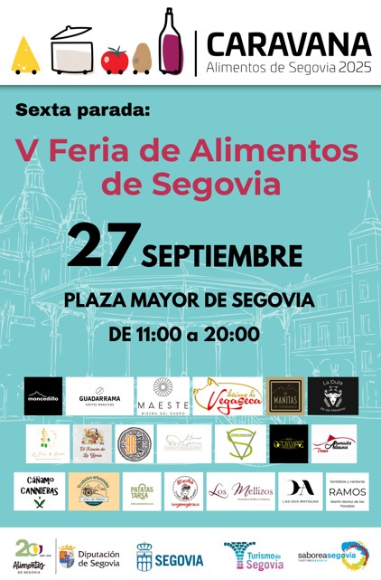 La Plaza Mayor de Segovia acoge este sábado por primera vez la Caravana de Alimentos de la ciudad