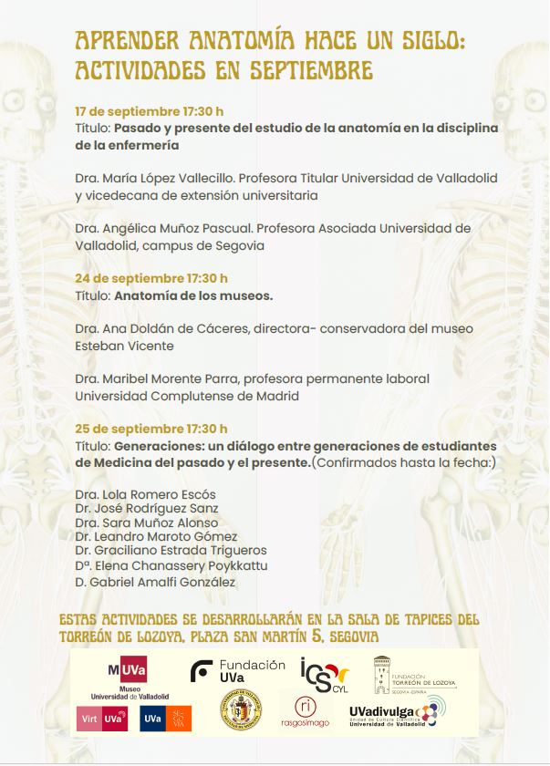 Learning anatomy a century ago — image from the event programme