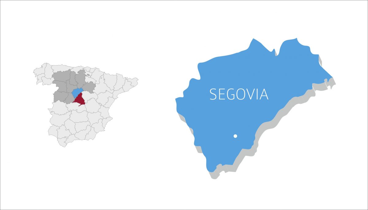 Mapa Segovia