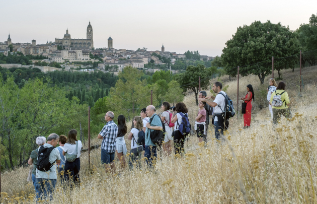 Vistas panorámicas de la ciudad vieja de Segovia