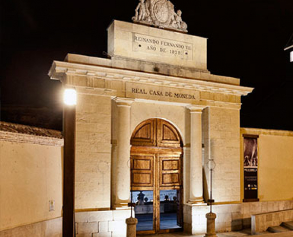 Entrada principal de la Real Casa de Moneda